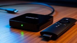 Android TV Box en Amazon Firestick afstandsbediening voor IPTV installatie.